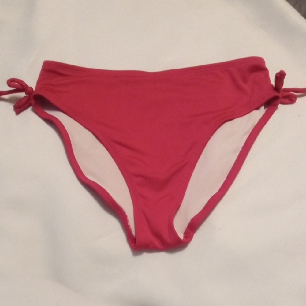 Vibrant Pink Kids Bikini Bottom with Side Ties